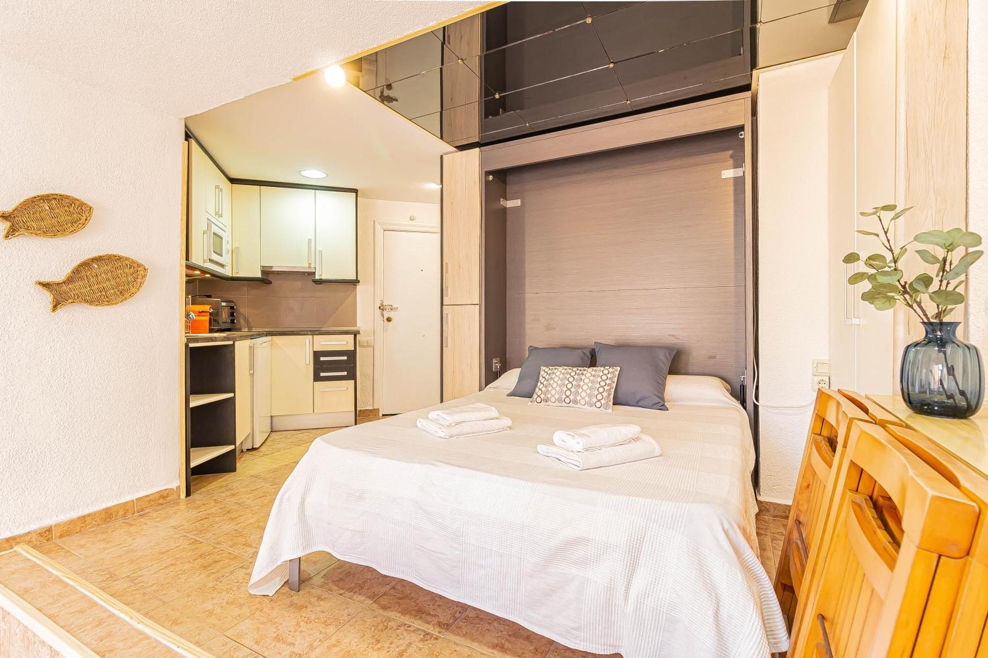 Апартаменти La Pecera - La Manga Del Mar Menor - Edificio Monaco - Kilometro 7 - Cama Plegable Y Sofa-Cama Екстер'єр фото